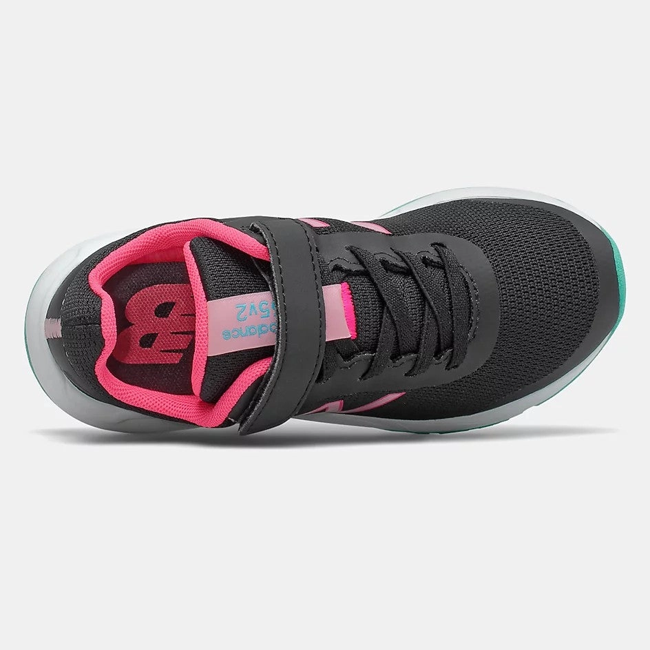 New Balance Black/Pink Lemonade/Summer Jade 455v2 Childrens Sneaker