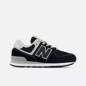 New Balance Black/White 574 Core Childrens Sneaker