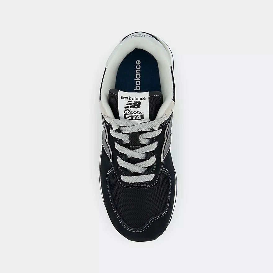 New Balance Black/White 574 Core Childrens Sneaker