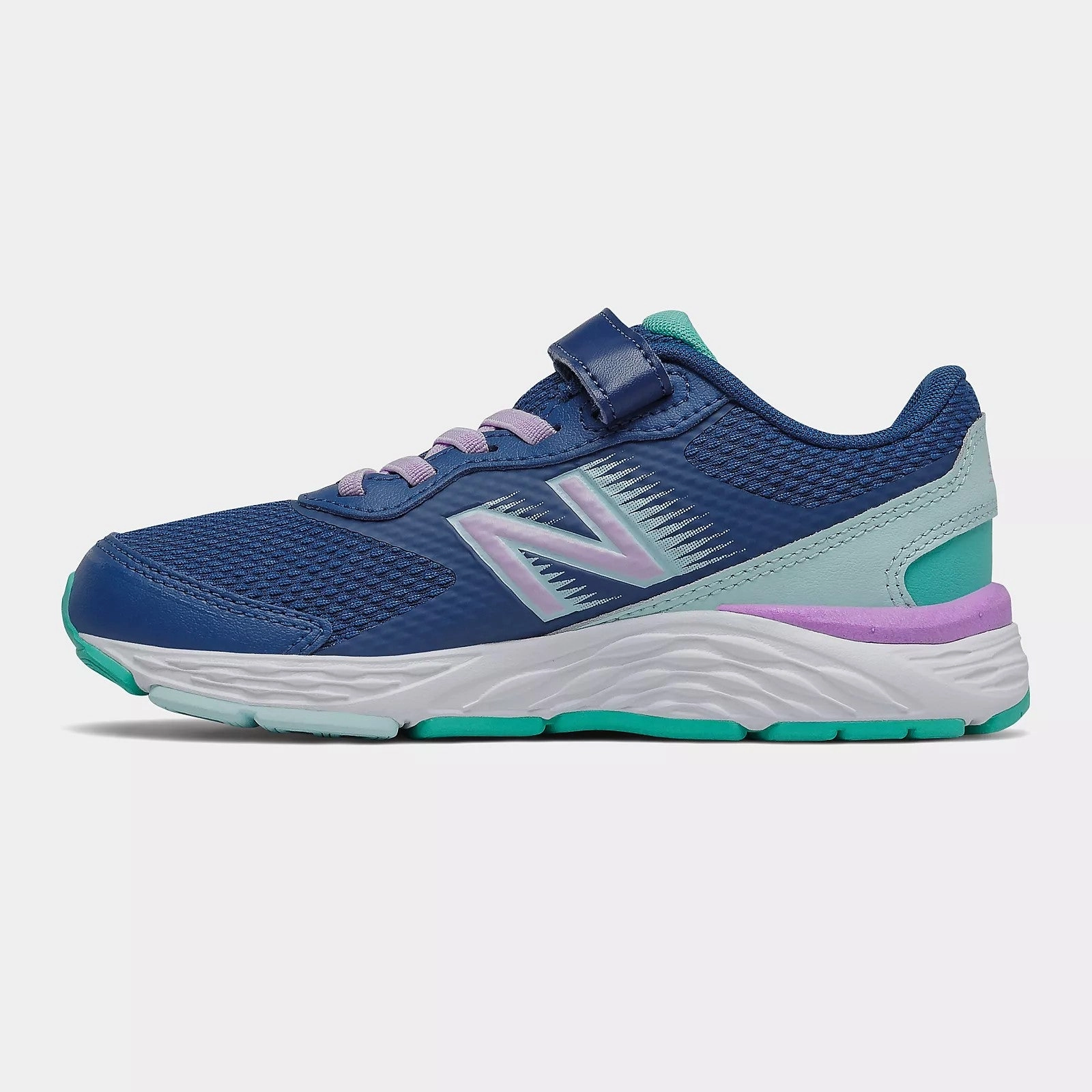 New Balance Captain Blue/Dark Violet 680v6 Childrens Sneaker