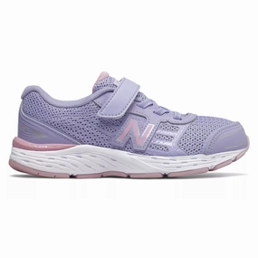 New Balance Clear Amethyst/Oxygen Pink 680v5 A/C Children's Sneaker