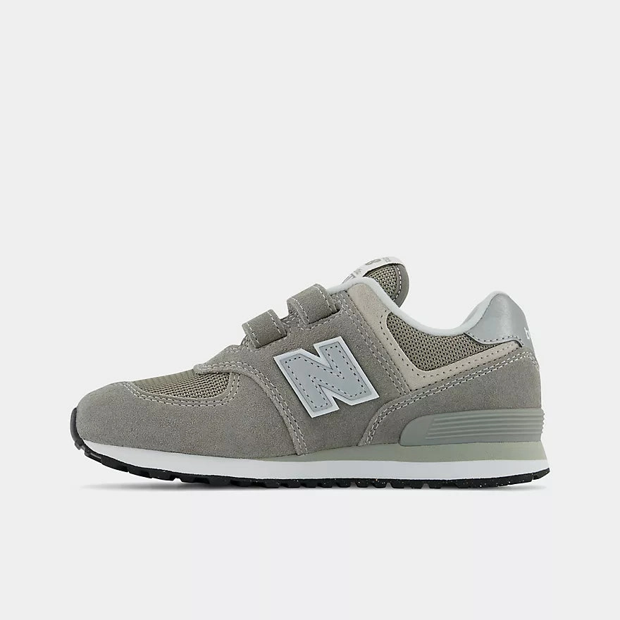 New Balance Grey 574 Core Hook & Loop Childrens Sneaker
