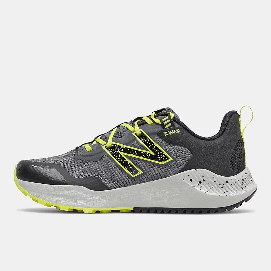 New Balance Lead/Sulphur Yellow/Black Nitrel V4 Lace Childrens Sneaker