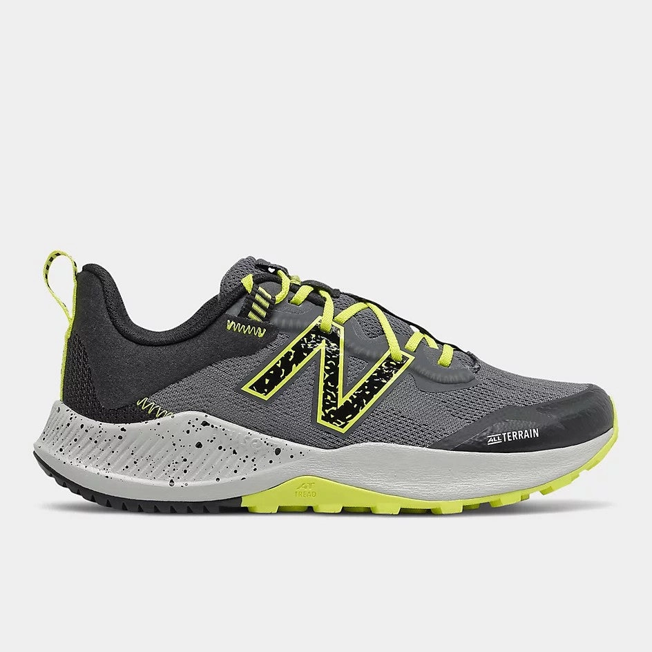 New Balance Lead/Sulphur Yellow/Black Nitrel V4 Lace Childrens Sneaker