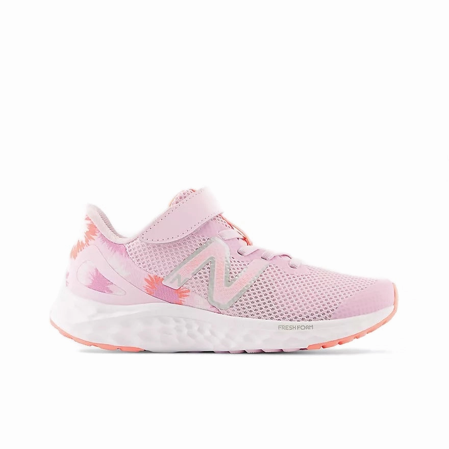 New Balance Light Raspberry Arishi v4 Bungee Lace Childrens Sneaker
