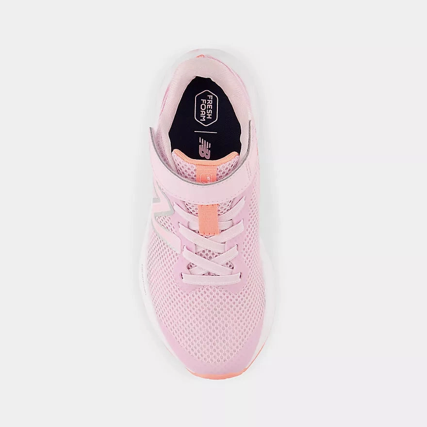 New Balance Light Raspberry Arishi v4 Bungee Lace Childrens Sneaker
