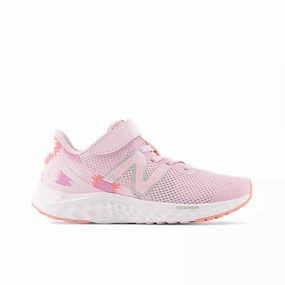 New Balance Light Raspberry Arishi v4 Bungee Lace Childrens Sneaker