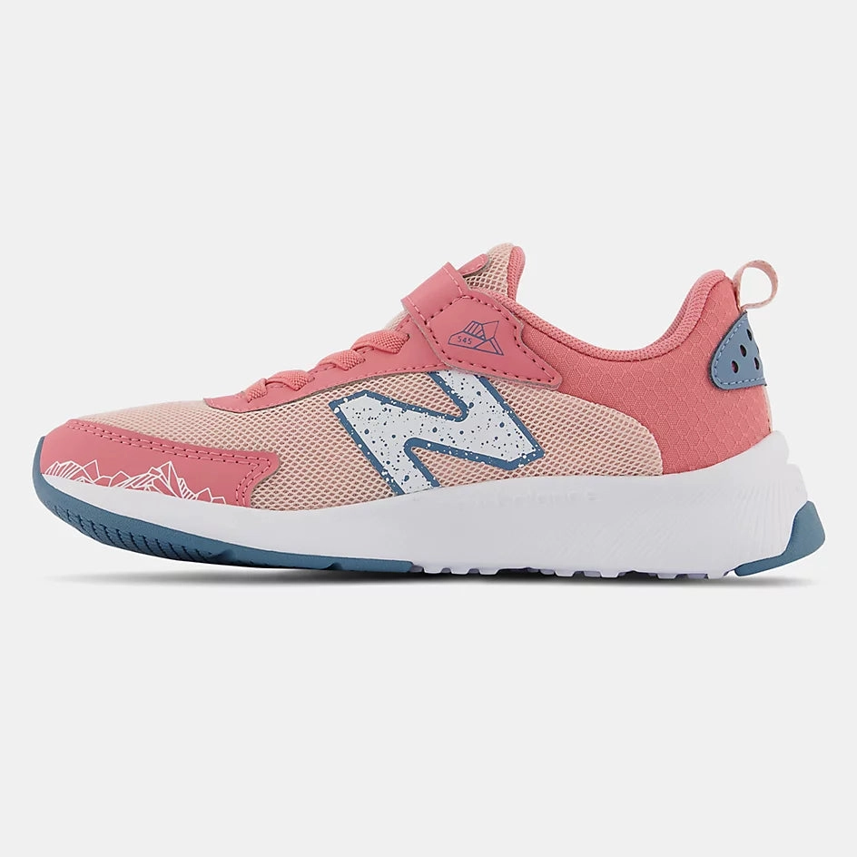 New Balance Pink Haze Dynasoft 545 Bungee Lace With Strap Childrens Sneaker