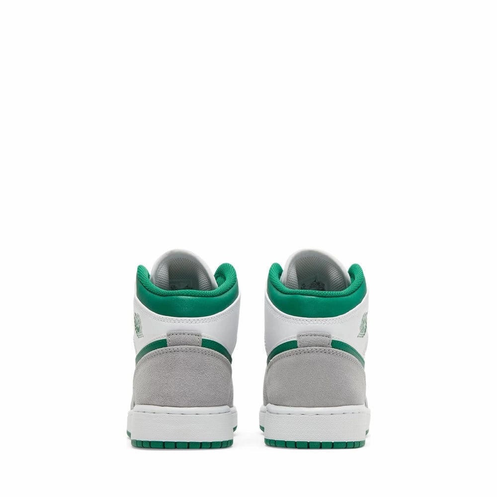 NIKE AIR JORDAN1 MID SE PINE GREEN GREY GS (NEW) NEW