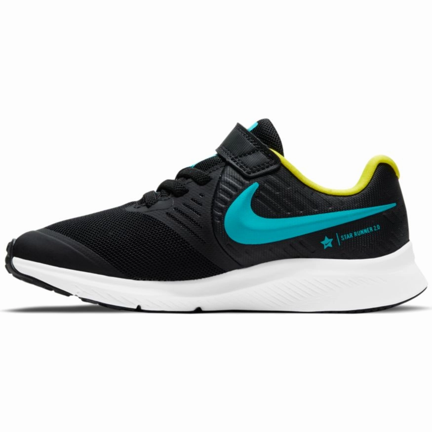 Nike Black/Chlorine Blue/High Voltage Star Runner 2 Childrens Sneaker