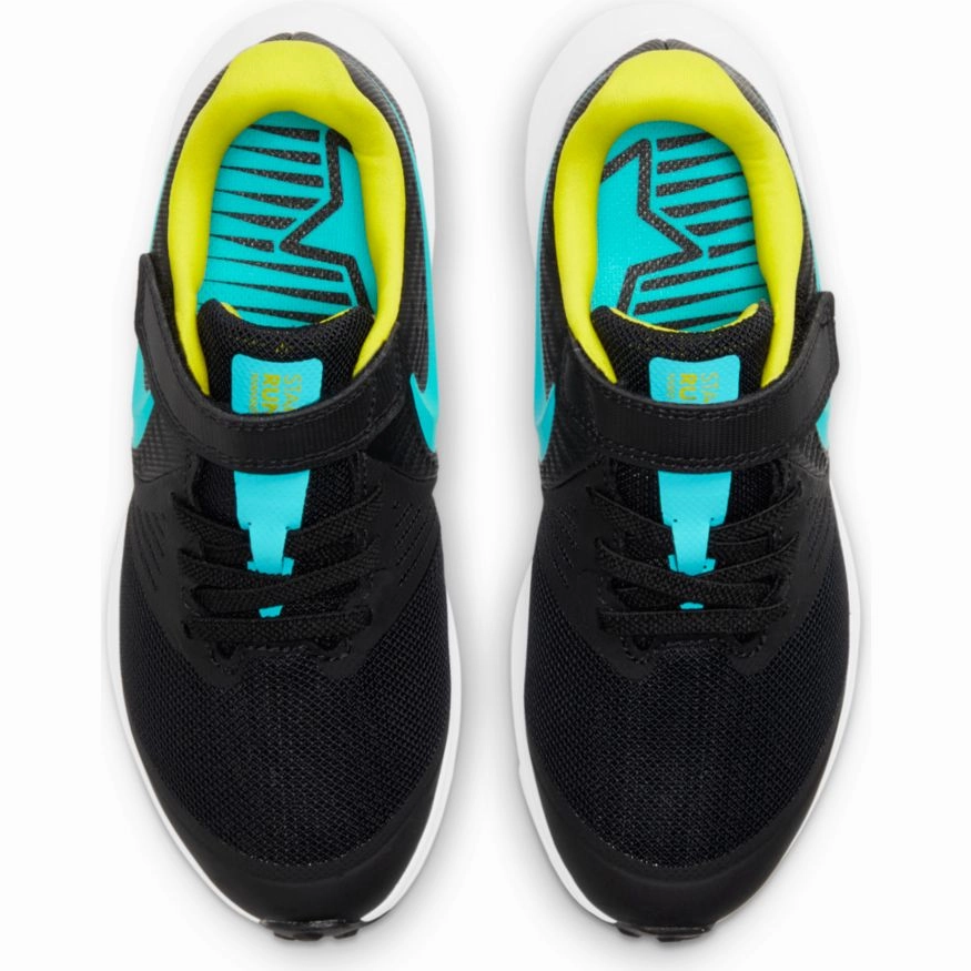 Nike Black/Chlorine Blue/High Voltage Star Runner 2 Childrens Sneaker