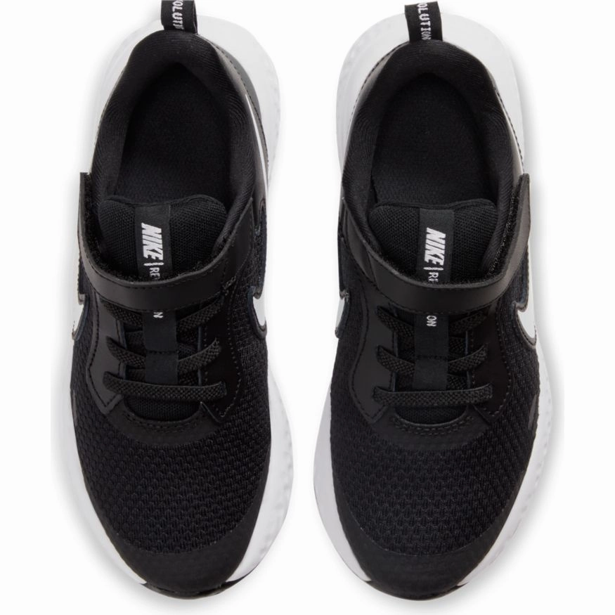 Nike Black/White/Anthracite Revolution 5 Childrens Sneaker