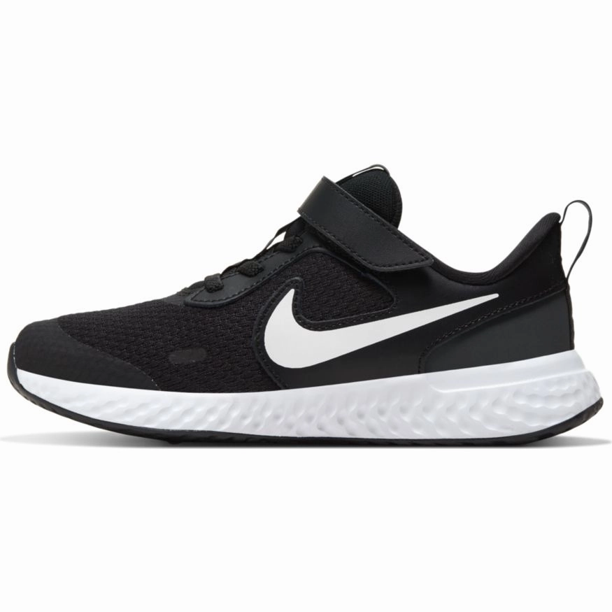 Nike Black/White/Anthracite Revolution 5 Childrens Sneaker
