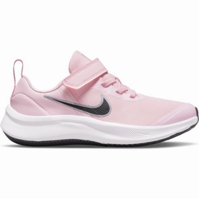 Nike Cave Pink Foam/Black Star Runner 3 Childrens Sneaker