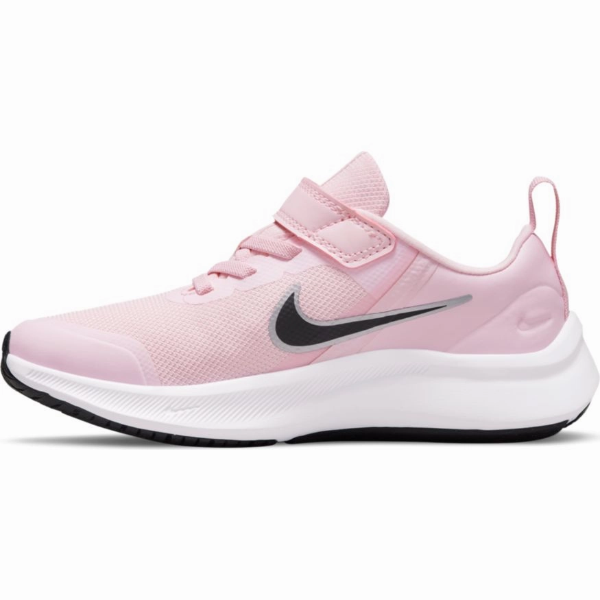 Nike Cave Pink Foam/Black Star Runner 3 Childrens Sneaker