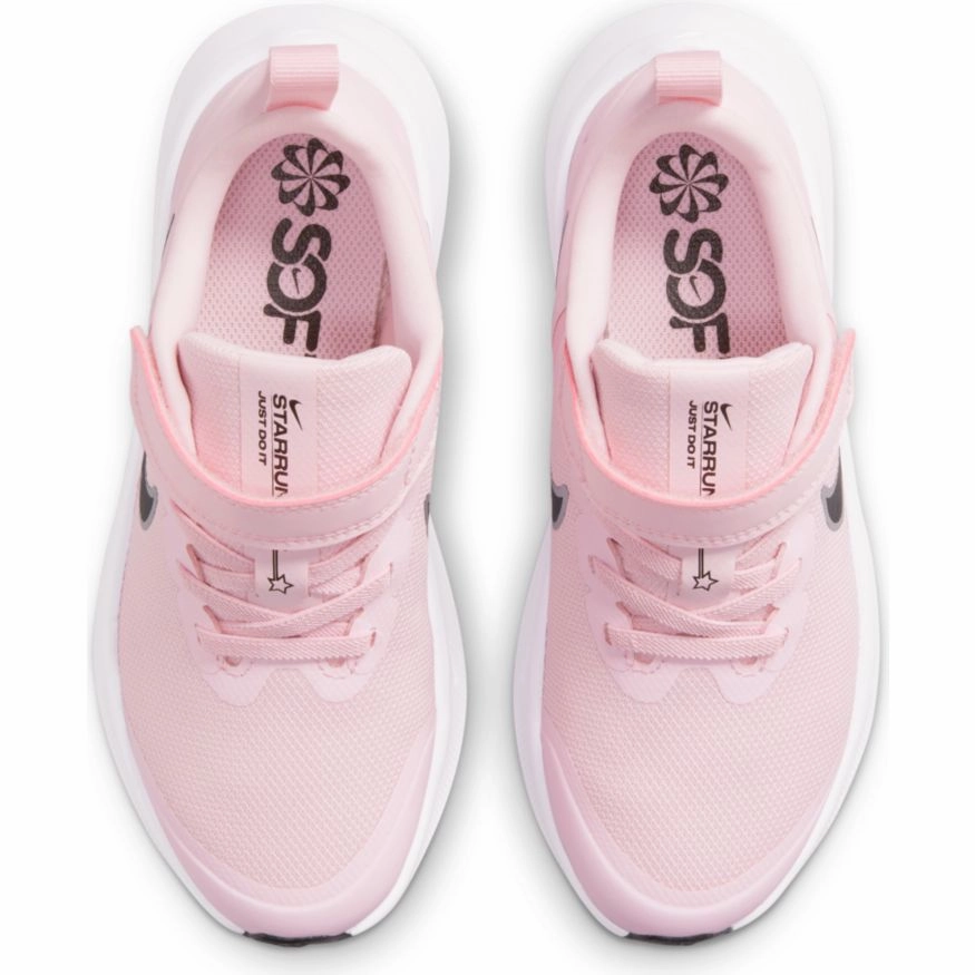 Nike Cave Pink Foam/Black Star Runner 3 Childrens Sneaker