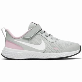 Nike Photon Dust/White/Pink Foam Revolution 5 Childrens Sneaker