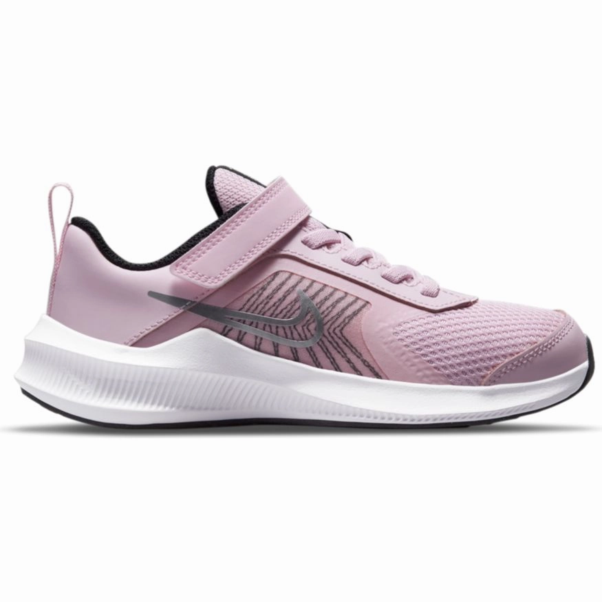 Nike Pink Foam/Metallic Silver Downshifter 11 Childrens Sneaker