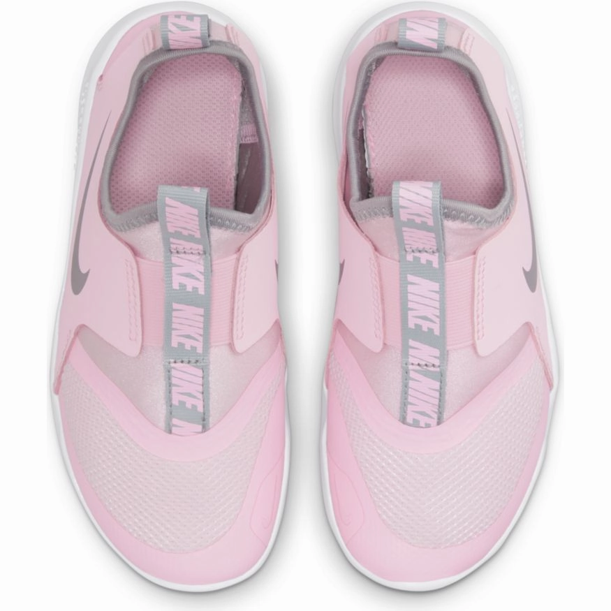 Nike Pink Foam/Metallic Silver Flex Runner Childrens Sneaker
