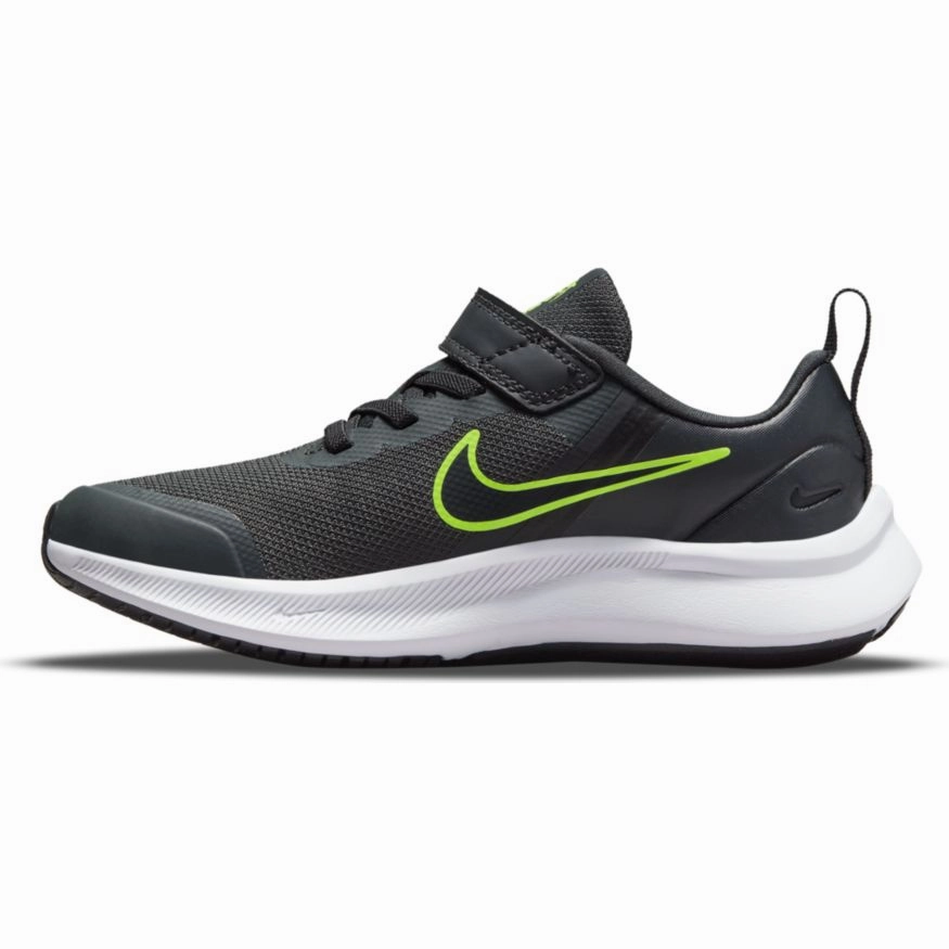 Nike Smoke Grey/Black Star Runner 3 Childrens Sneaker