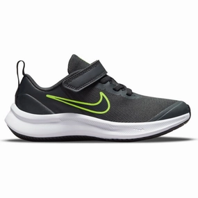 Nike Smoke Grey/Black Star Runner 3 Childrens Sneaker