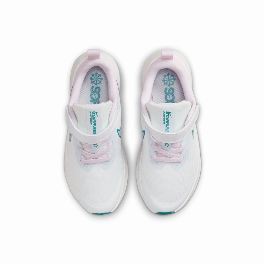 Nike White/Cobalt Bliss/Pearl Pink Star Runner 3 A/C Children's Sneaker