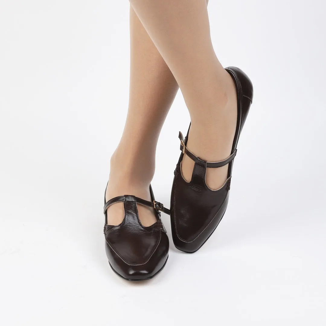 OLIVIA - t bar strap loafer