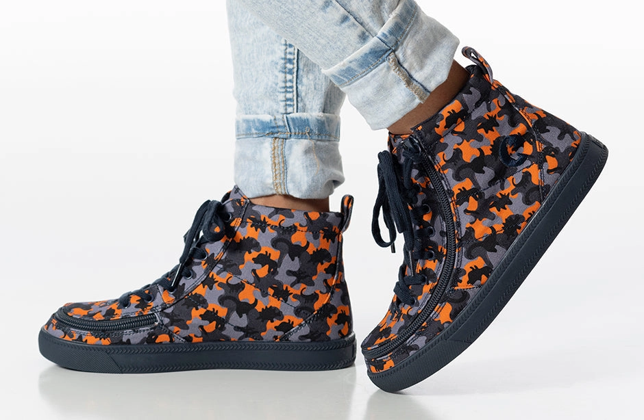 Orange Dino BILLY Classic Lace High Tops