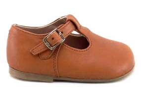 Papanatas Baby Cathay Cuero Tan T Strap