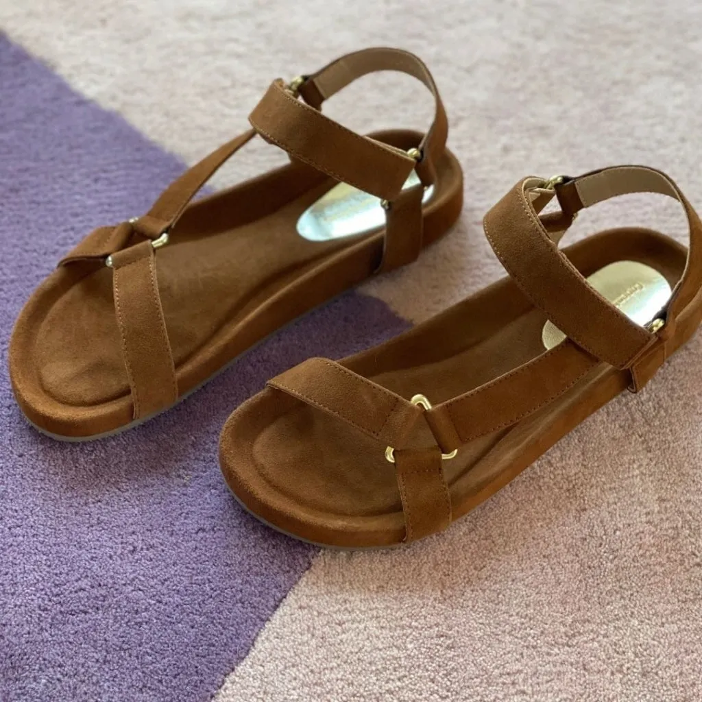 PEACE suede - Cognac
