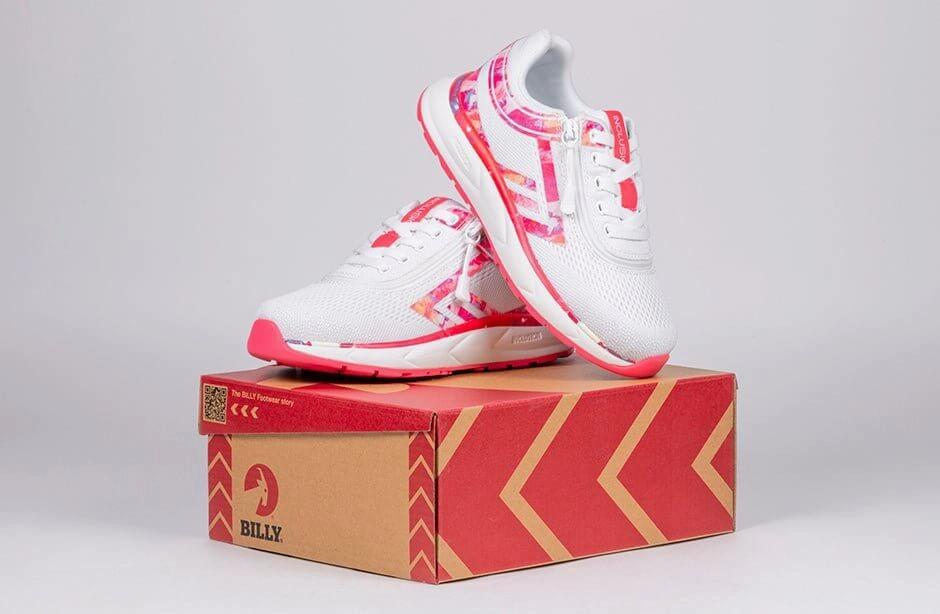 Pink Marble BILLY Sport Inclusion Athletic Sneakers