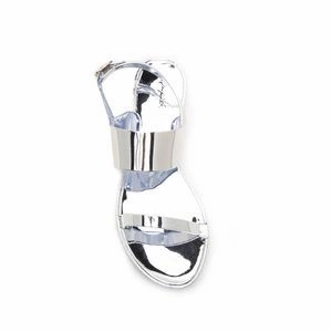 Qupid silver 2 Strap Sandals.