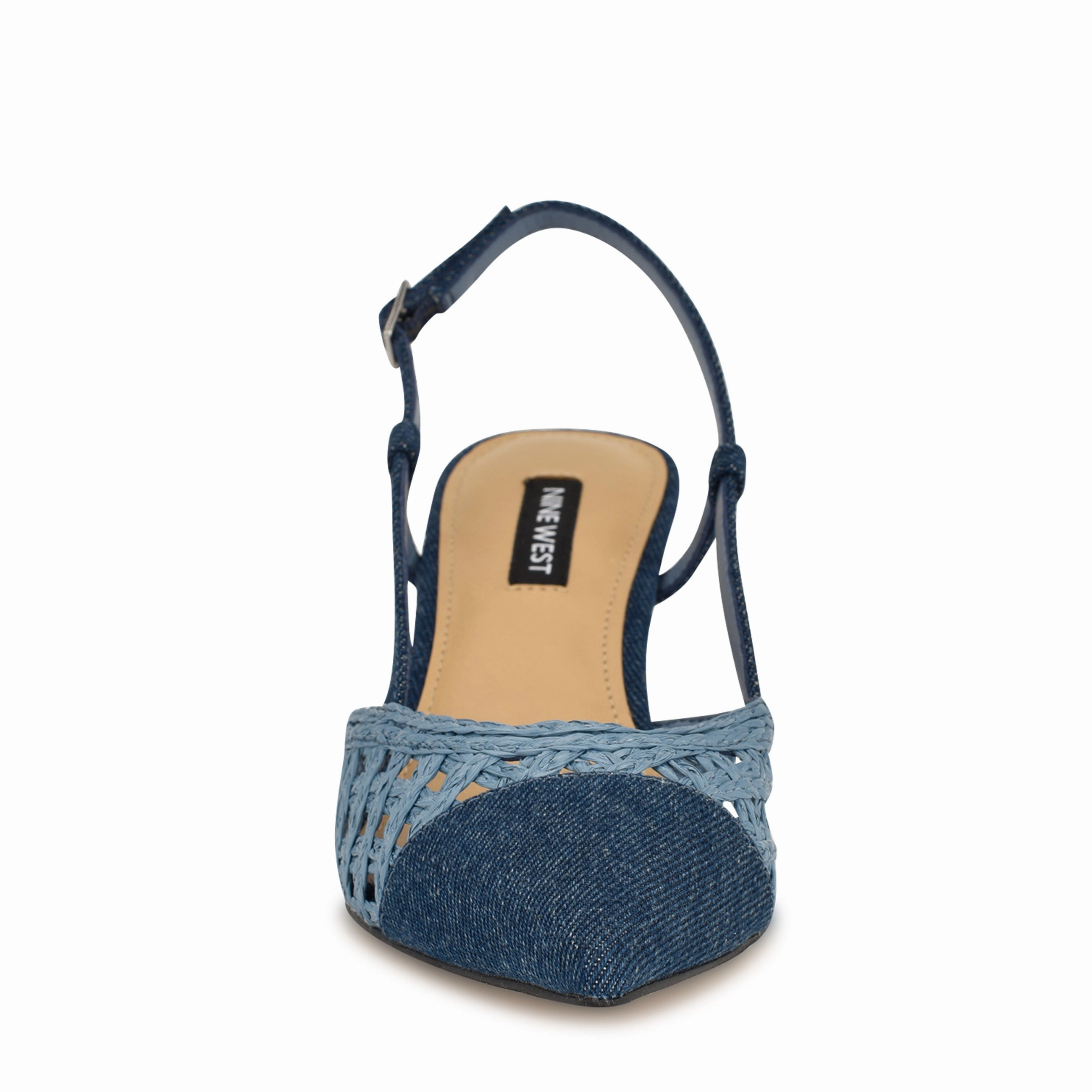 Railen Woven Cap Toe Slingbacks