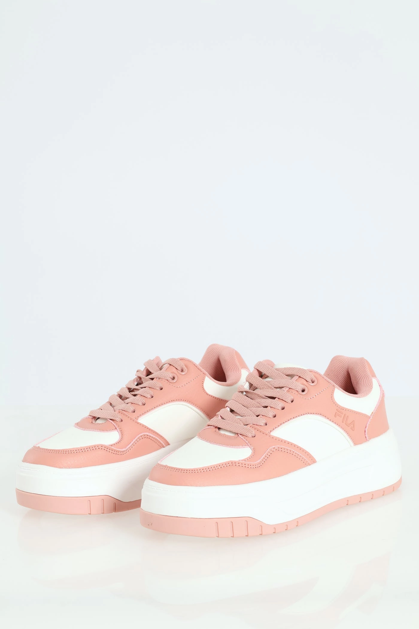 Reagan Platform Chunky Sneaker-White/Pink