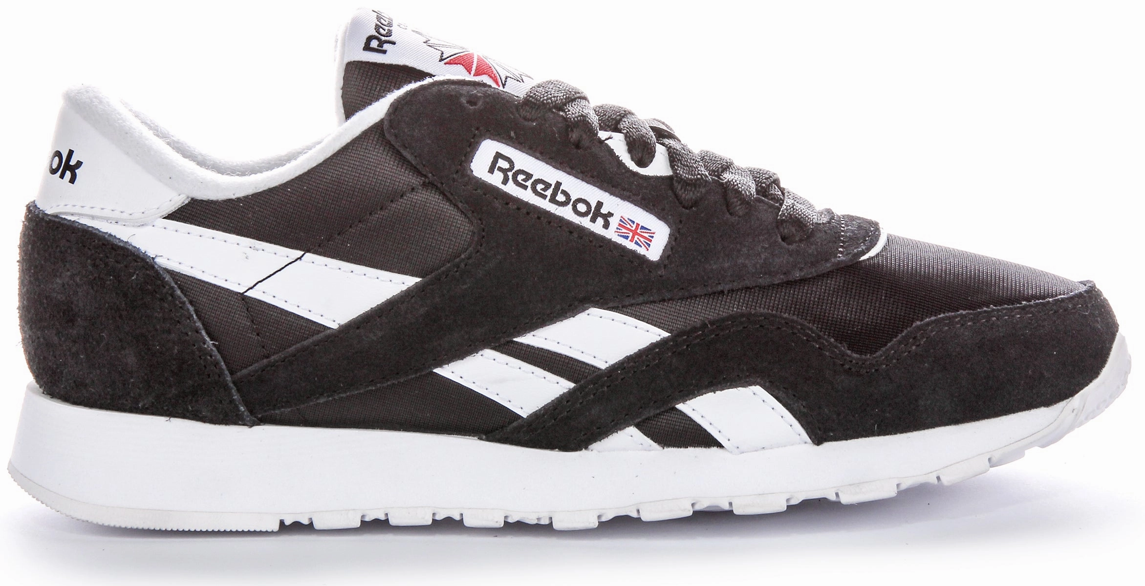 Reebok Classic Nylon In Black White For Men