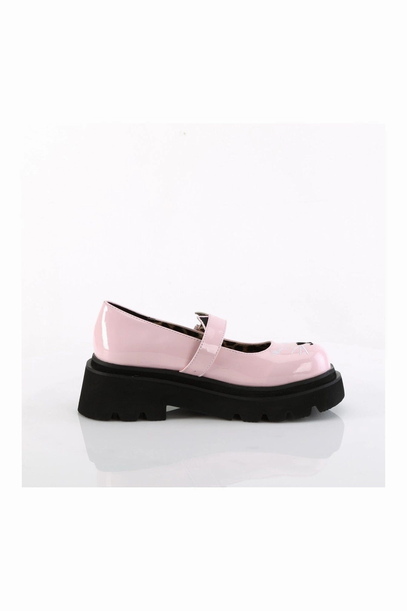 RENEGADE-56 Pink Hologram Patent Mary Janes