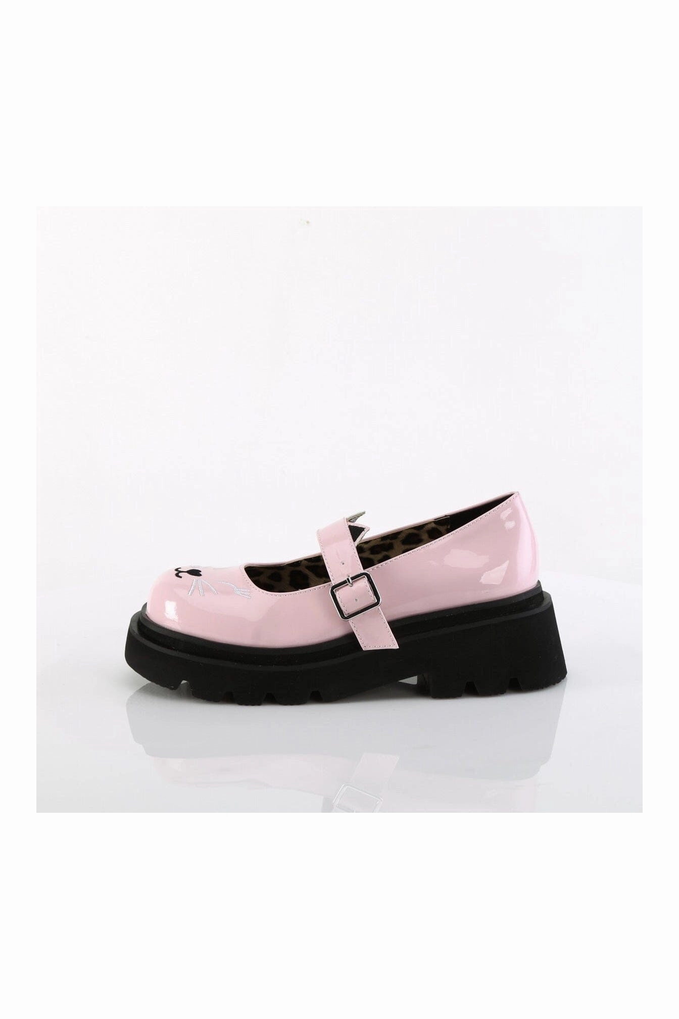 RENEGADE-56 Pink Hologram Patent Mary Janes