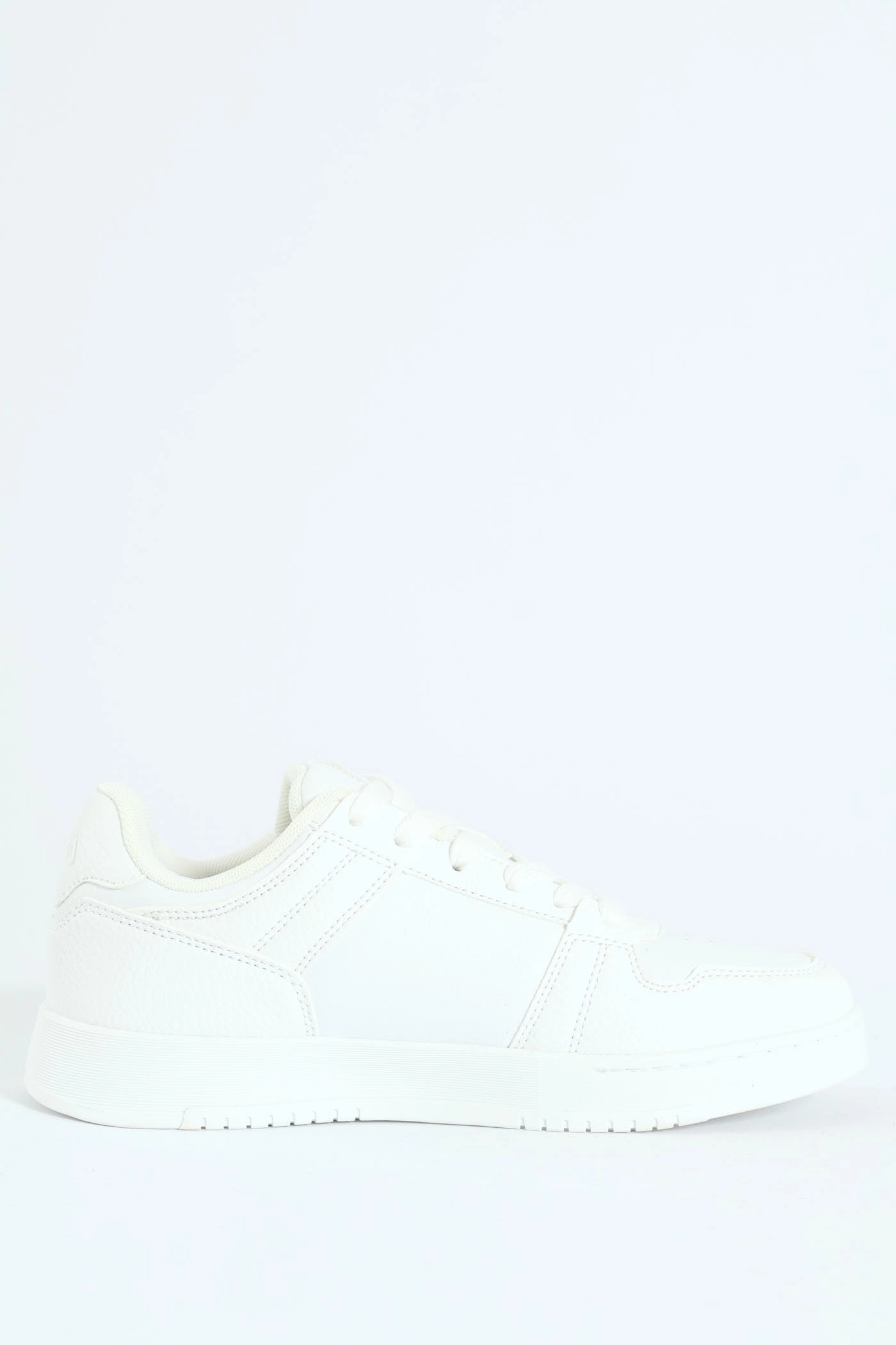 Rio Stitch Panel Lace Up Sneaker - White