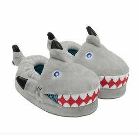 Robeez Black Tip Shark Light-up Slippers