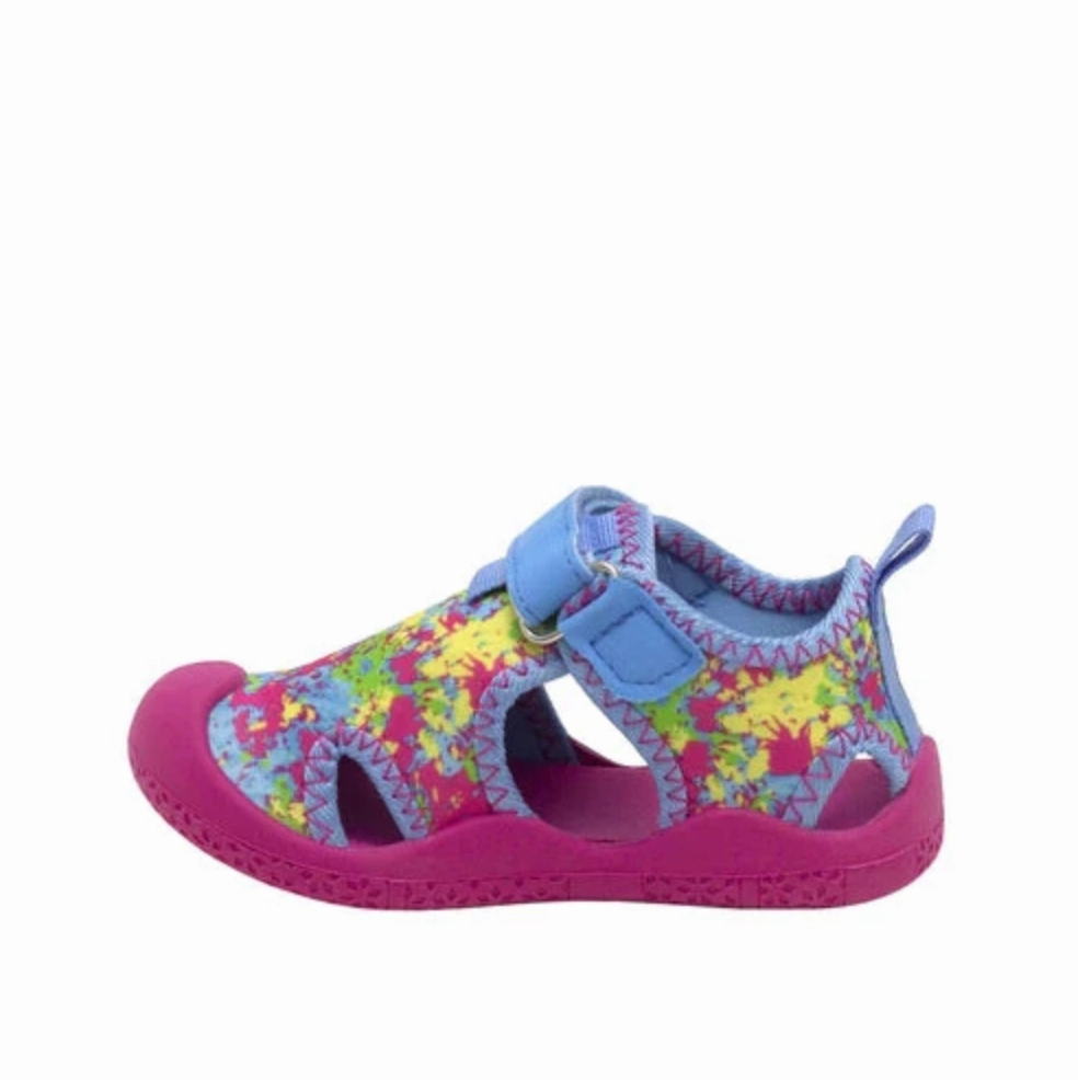 Robeez Water Shoes Remi Tie Dye Light Blue Size 10 Toddler