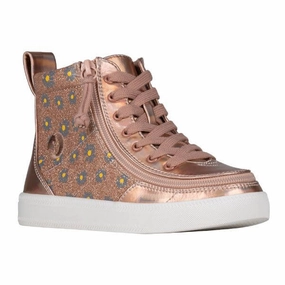 Rose Gold Daisy BILLY Classic Lace High Tops