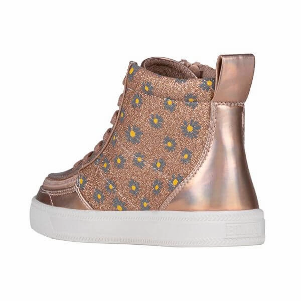 Rose Gold Daisy BILLY Classic Lace High Tops