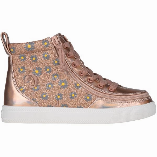 Rose Gold Daisy BILLY Classic Lace High Tops