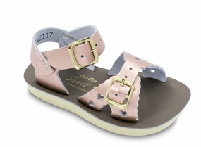 Salt Water Sweetheart Sandal Rose Gold Size 6 Toddler