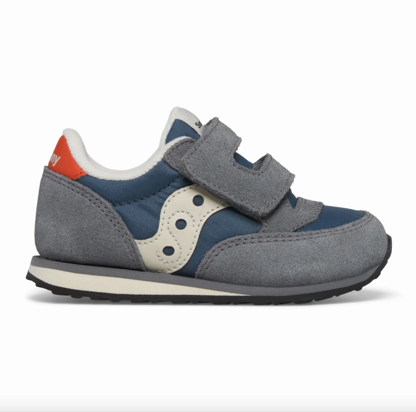 Saucony Jazz Hook & Loop Grey/Blue/Orange Size 12M Toddler