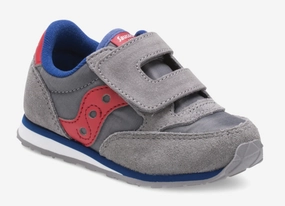 Saucony Jazz Hook & Loop Sneaker Grey/Red