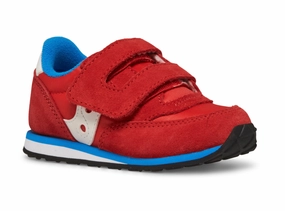 Saucony Jazz Hook & Loop Sneaker Red/Blue Size 5M Infant/Toddler