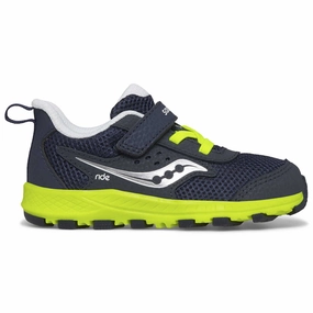 Saucony Navy/Citron Ride Jr B Toddler Sneaker