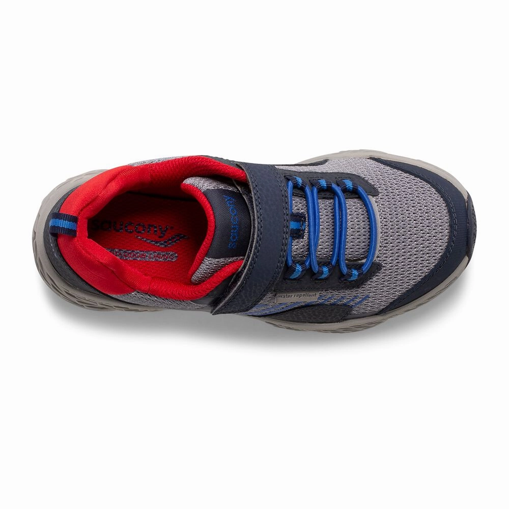 Saucony Navy/Grey/Red Wind Shield A/C Childrens Sneaker