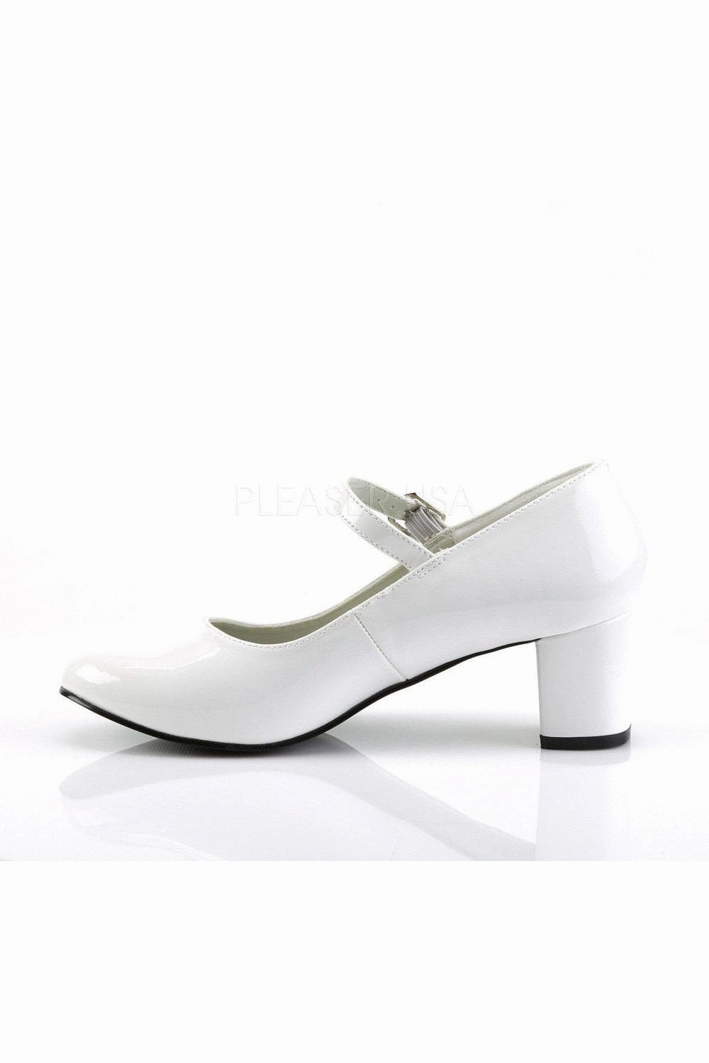 SCHOOLGIRL-50 Mary Jane | White Patent
